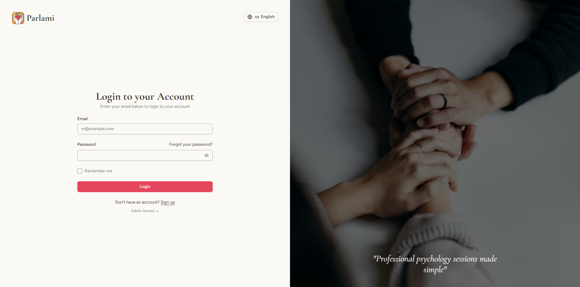 Parlami: Online Therapy Platform